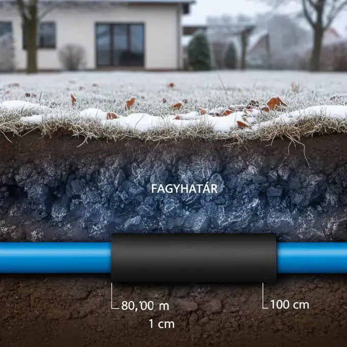 Magyarországi fagyhatár bemutatása 80–100 cm mélységű talajmetszeten
