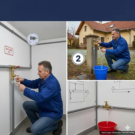 Kerti csap víztelenítése Budapesten lépésről lépésre a téli fagyvédelemhez